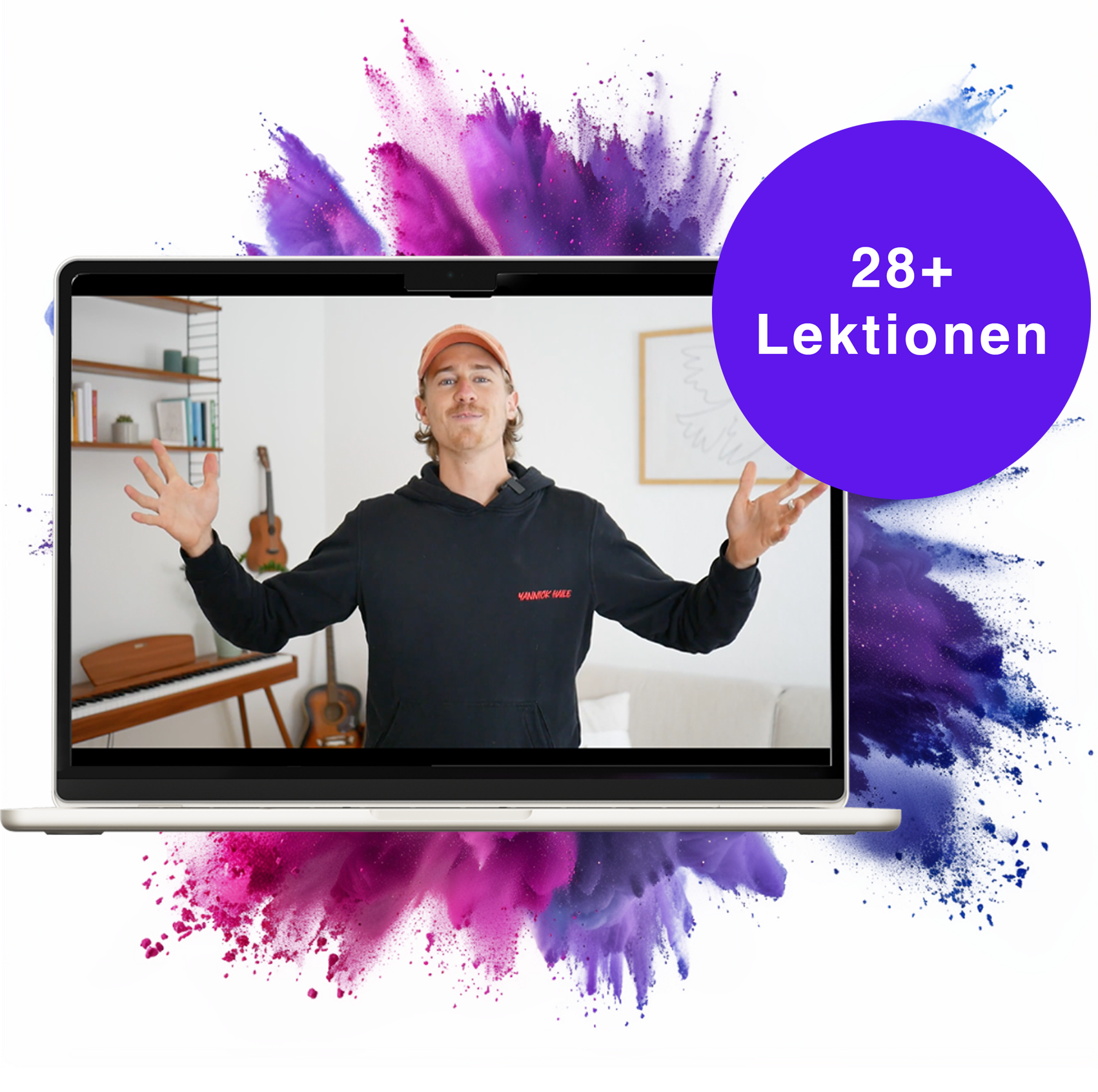 Yannick Haile in einer Lektion der Videoplattform mit über 28 Lektionen