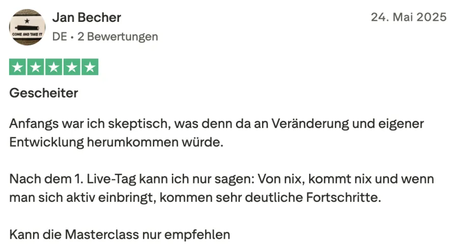 Schriftliche Erfahrung 27