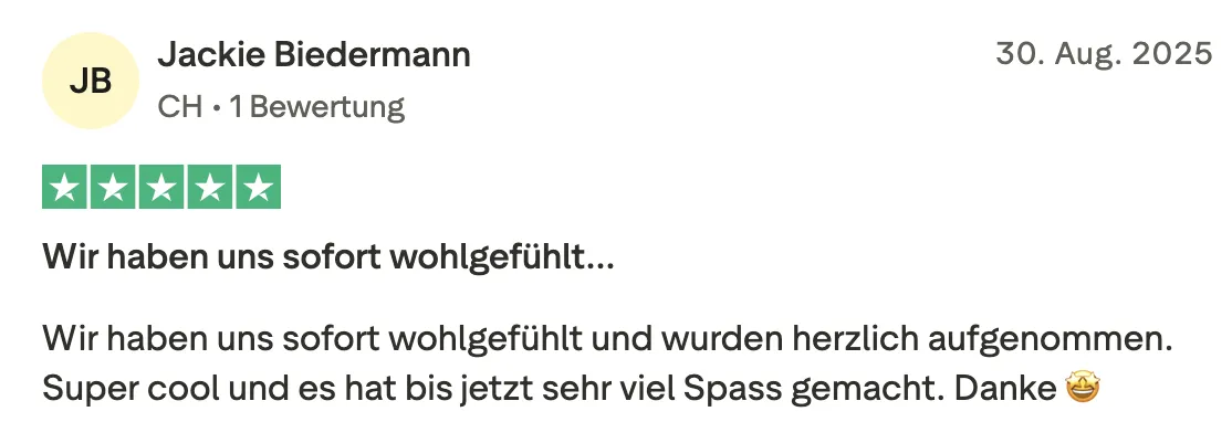 Schriftliche Erfahrung 13