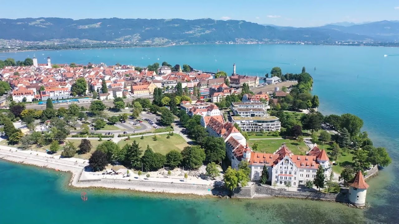 Luftaufnahme von Lindau am Bodensee