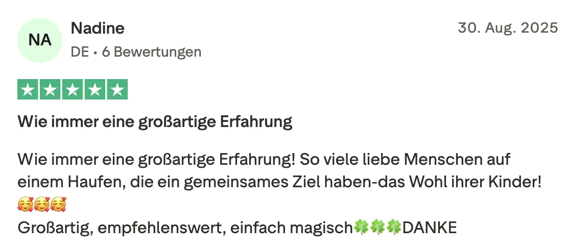 Schriftliche Erfahrung 9