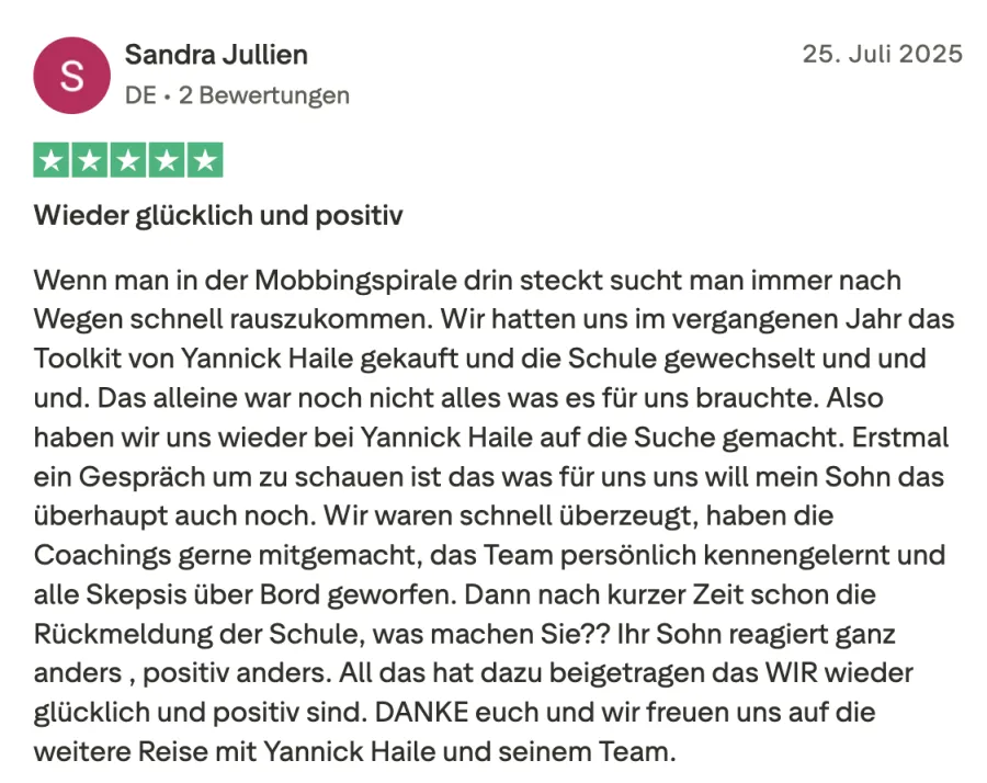 Schriftliche Erfahrung 21