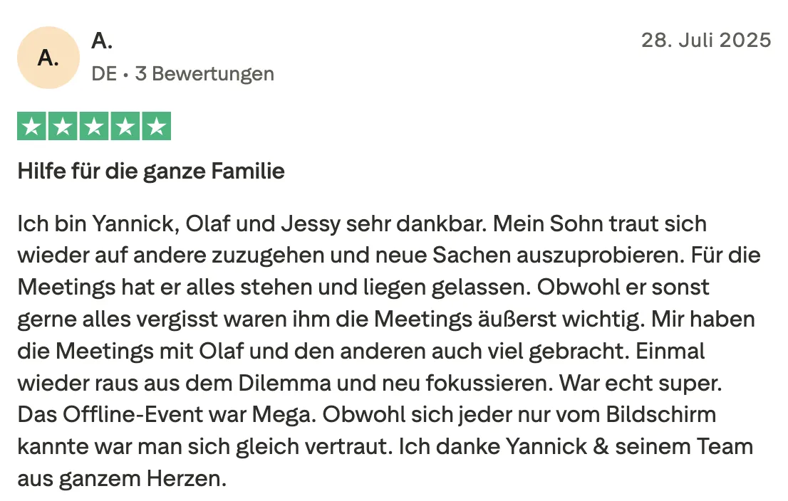 Schriftliche Erfahrung 20