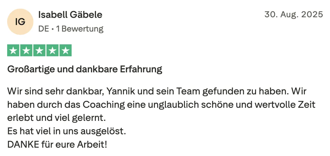 Schriftliche Erfahrung 8