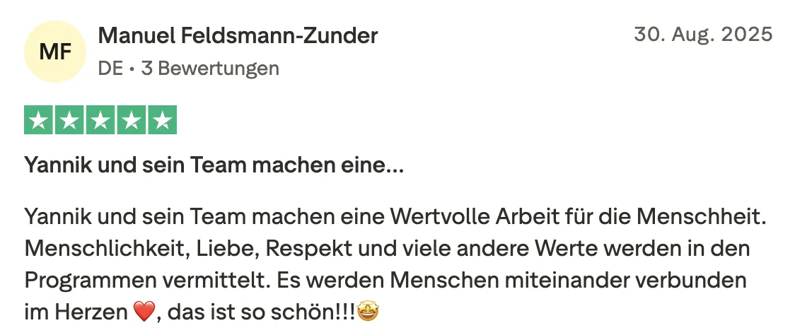 Schriftliche Erfahrung 18