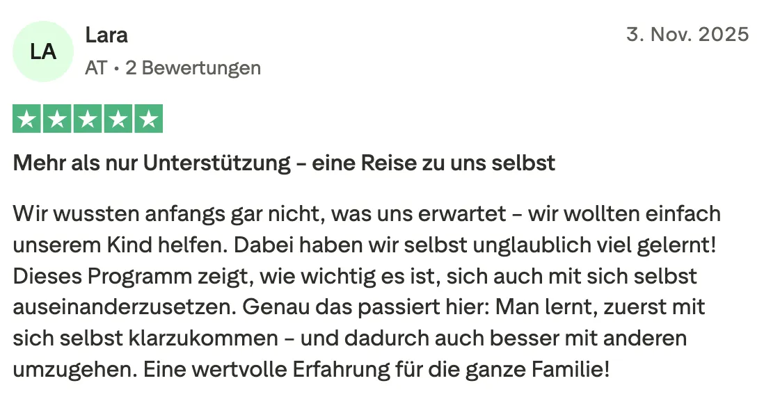 Schriftliche Erfahrung 1